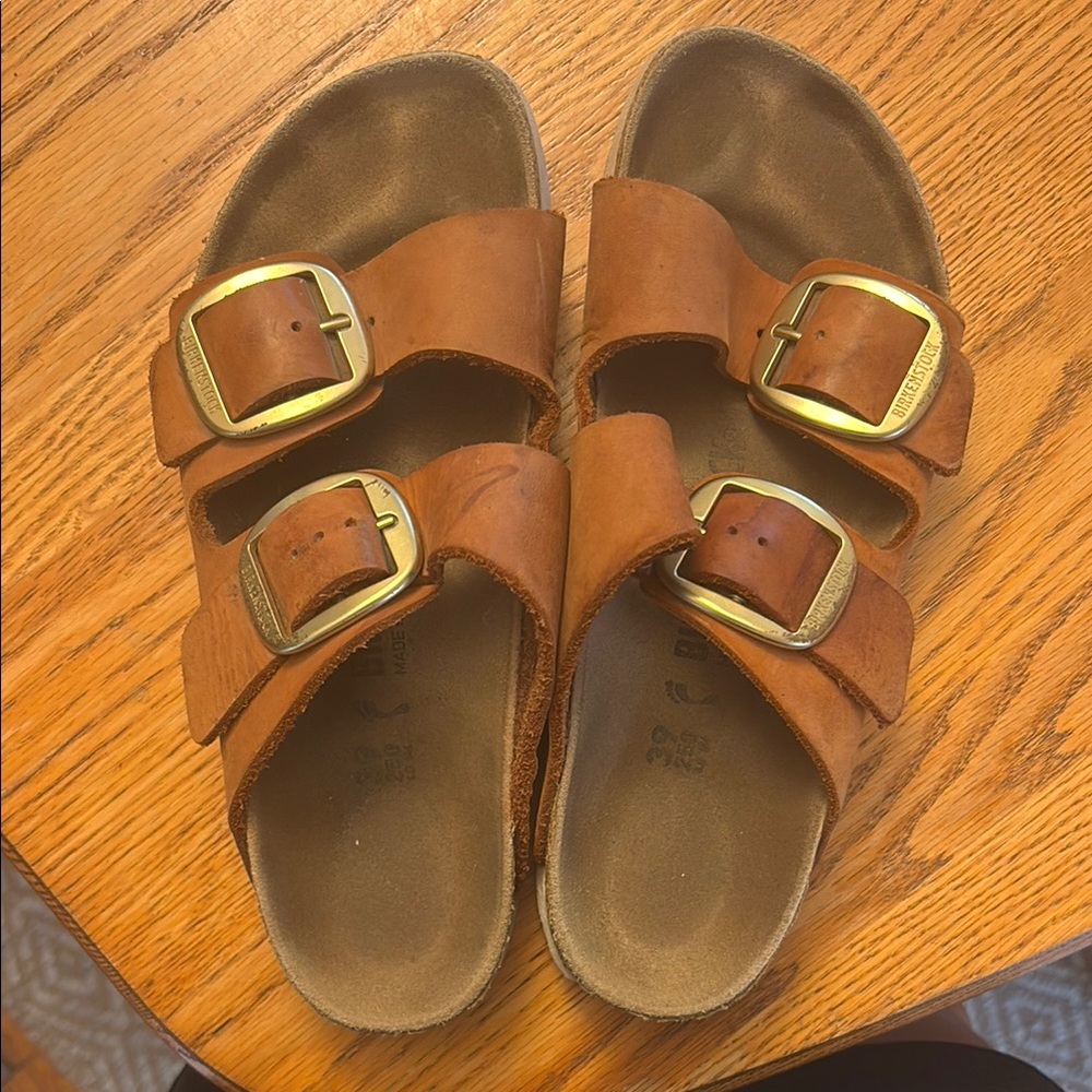Birkenstock Big Buckle Tan Sandals